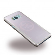 Guess Korry Aluminium Plate Case - дизайнерски алуминиев кейс за Samsung Galaxy S8 (розов) 3