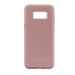Guess Iridescent Leather Hard Case - дизайнерски кожен кейс за Samsung Galaxy S8 (розов) 2