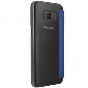 Guess Iridescent Book Case - кожен калъф, тип портфейл за Samsung Galaxy S8 (син) 1