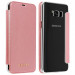Guess Iridescent Book Case - кожен калъф, тип портфейл за Samsung Galaxy S8 Plus (розов) 2