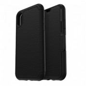 Otterbox Strada Leather Folio Case - кожен флип калъф с висока защита за iPhone XS, iPhone X (черен) 4