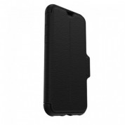 Otterbox Strada Leather Folio Case - кожен флип калъф с висока защита за iPhone XS, iPhone X (черен)
