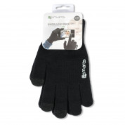 4smarts Winter Gloves Touch Unisex Size S/M - зимни ръкавици за тъч екрани S/M размер (черен) 3