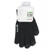 4smarts Winter Gloves Touch Unisex Size S/M (black) 4