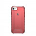 Urban Armor Gear Plyo Case - удароустойчив хибриден кейс за iPhone 8, iPhone 7 (червен-прозрачен) 3