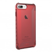 Urban Armor Gear Plyo Case - удароустойчив хибриден кейс за iPhone 8 Plus, iPhone 7 Plus (червен-прозрачен) 2