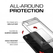 Ghostek Covert 2 Case  - хибриден удароустойчив кейс за iPhone XS, iPhone X (прозрачен-черен) 4