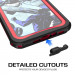 Ghostek Nautical IP68 Waterproof Case - ударо и водоустойчив кейс за iPhone XS, iPhone X (черен) 3