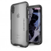 Ghostek Cloak 3 Case  - хибриден удароустойчив кейс за iPhone XS, iPhone X (прозрачен-черен)