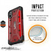 Urban Armor Gear Plasma - удароустойчив хибриден кейс за iPhone XS, iPhone X (червен-прозрачен) 3
