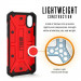 Urban Armor Gear Plasma - удароустойчив хибриден кейс за iPhone XS, iPhone X (червен-прозрачен) 6