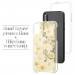 CaseMate Karat Petals Case - дизайнерски кейс с истински цветя и с висока защита за iPhone XS, iPhone X (златист) 5