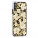 CaseMate Karat Petals Case - дизайнерски кейс с истински цветя и с висока защита за iPhone XS, iPhone X (златист) 1