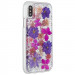 CaseMate Karat Petals Case - дизайнерски кейс с истински цветя и с висока защита за iPhone XS, iPhone X (лилав) 6
