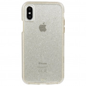 CaseMate Naked Tough Sheer Glam Case - кейс с висока защита за iPhone XS, iPhone X (златист) 2