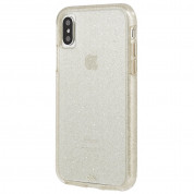 CaseMate Naked Tough Sheer Glam Case - кейс с висока защита за iPhone XS, iPhone X (златист)