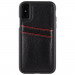 CaseMate Tough ID Case - кейс с висока защита и кожен гръб за iPhone XS, iPhone X (черен) 5