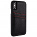 CaseMate Tough ID Case - кейс с висока защита и кожен гръб за iPhone XS, iPhone X (черен) 2