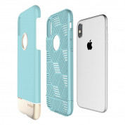 Prodigee Fit Pro Case for iPhone XS, iPhone X (aqua-gold) 2