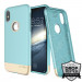 Prodigee Fit Pro Case - хибриден слайдер кейс за iPhone XS, iPhone X (син-златист) 1