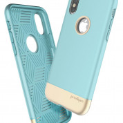 Prodigee Fit Pro Case for iPhone XS, iPhone X (aqua-gold) 3
