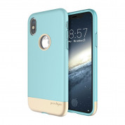 Prodigee Fit Pro Case for iPhone XS, iPhone X (aqua-gold) 1