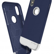 Prodigee Fit Pro Case for iPhone XS, iPhone X (navy-silver) 3