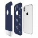 Prodigee Fit Pro Case - хибриден слайдер кейс за iPhone XS, iPhone X (тъмносин-сребрист) 3