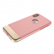 Prodigee Fit Pro Case - хибриден слайдер кейс за iPhone XS, iPhone X (розов-златист) 4