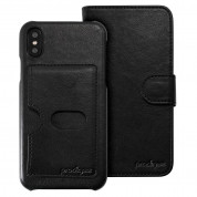 Prodigee Wallegee Case with stand for iPhone XS, iPhone X (black)