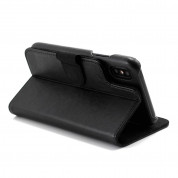 Prodigee Wallegee Case - кожен калъф, тип портфейл с отделящ се кейс и поставка за iPhone XS, iPhone X (черен) 4