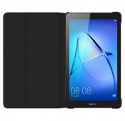 Huawei Flip Case - оригинален кожен калъф за Huawei MediaPad T3 7 (черен) 2