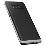 Verus High Pro Shield Case - висок клас хибриден удароустойчив кейс за Samsung Galaxy Note 8 (черен-сребрист)