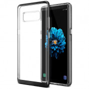 Verus Crystal Bumper Case - хибриден удароустойчив кейс за Samsung Galaxy Note 8 (черен-прозрачен)