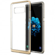 Verus Crystal Bumper Case - хибриден удароустойчив кейс за Samsung Galaxy Note 8 (златист-прозрачен)