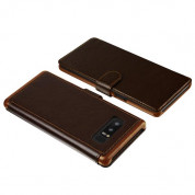 Verus Dandy Layered Case - кожен калъф, тип портфейл за Samsung Galaxy Note 8 (тъмнокафяв) 4