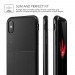Verus Single Fit Case - хибриден удароустойчив кейс за iPhone XS, iPhone X (черен) 3