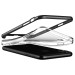 Verus Crystal Bumper Case - хибриден удароустойчив кейс за iPhone XS, iPhone X (черен гланц-прозрачен) 4