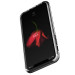Verus Crystal Bumper Case - хибриден удароустойчив кейс за iPhone XS, iPhone X (черен гланц-прозрачен) 5