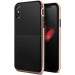 Verus High Pro Shield Case - висок клас хибриден удароустойчив кейс за iPhone XS, iPhone X (черен-розов) 1