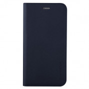 Verus Genuine Leather Diary Case - кожен калъф (естествена кожа), тип портфейл за LG V30 (тъмносин) 2