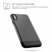 Verus Shine Coat Case - хибриден удароустойчив кейс за iPhone XS, iPhone X (черен) 4