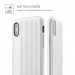 Verus Shine Coat Case - хибриден удароустойчив кейс за iPhone XS, iPhone X (бял) 5