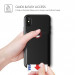 Verus Damda Fit Case - висок клас хибриден удароустойчив кейс с място за кр. карти за iPhone XS, iPhone X (черен) 6