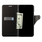 Verus Daily Diary Case - кожен калъф, тип портфейл за iPhone XS, iPhone X (черен) 2