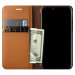 Verus Genuine Leather Diary Case - кожен калъф (естествена кожа), тип портфейл за iPhone XS, iPhone X (тъмнокафяв) 2
