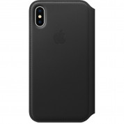 Apple iPhone X Leather Folio Case (black) 1