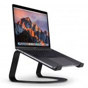 TwelveSouth Curve - ергономична алуминиева поставка за MacBook и преносими компютри (черна)
