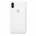 Apple Silicone Case - оригинален силиконов кейс за iPhone X (бял) 1