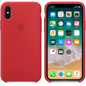 Apple Silicone Case for iPhone X, iPhone XS (red) 2